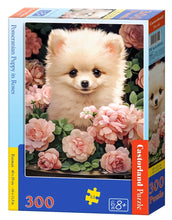 Load image into Gallery viewer, Pomeranian Puppy in Roses (300 pieces)
