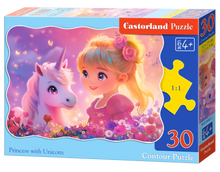Load image into Gallery viewer, Princess with Unicorn (30 pieces)
