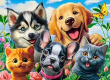 Load image into Gallery viewer, Pets Selfie (70 pieces)
