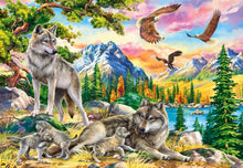 Load image into Gallery viewer, Wolf Family and Eagles (1000 pieces)
