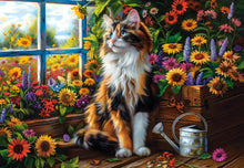 Load image into Gallery viewer, Blooming Cat Meditation (1000 pieces)
