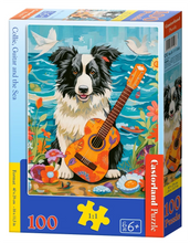 Load image into Gallery viewer, Collie, Guitar and the Sea (100 pieces)
