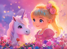 Load image into Gallery viewer, Princess with Unicorn (100 pieces)
