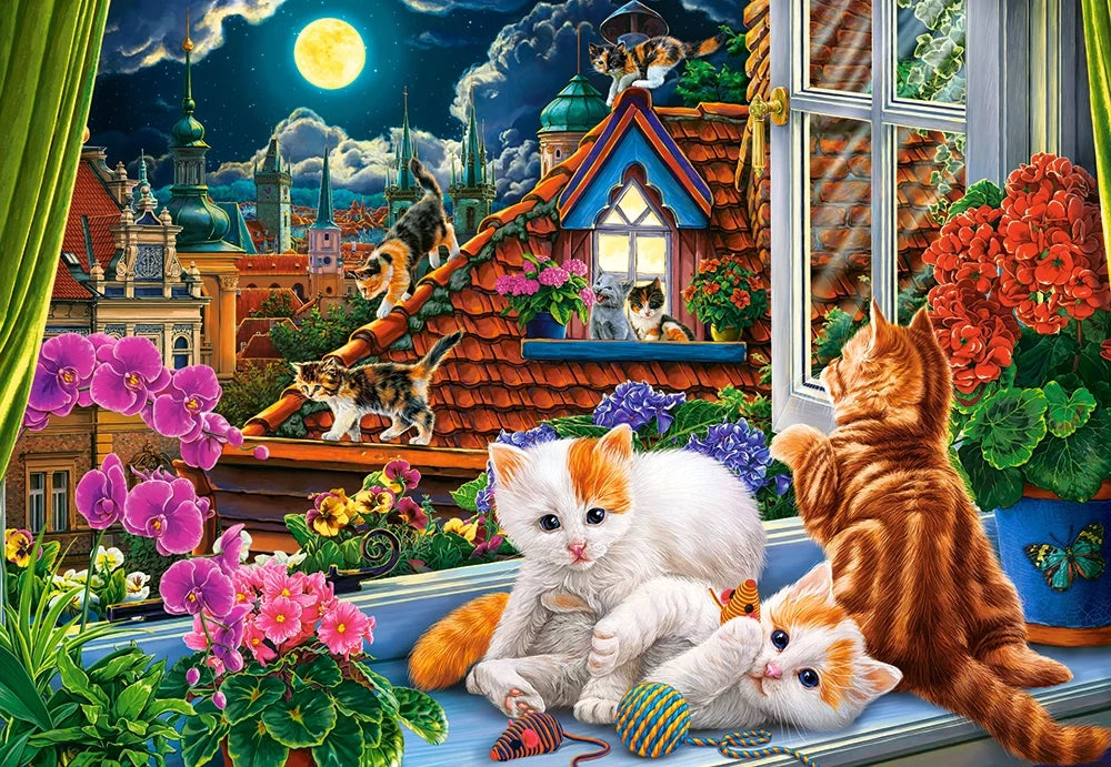 Kittens on the Roof (1500 pieces)