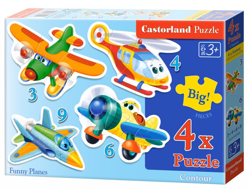 Funny planes (3+4+6+9 pieces)