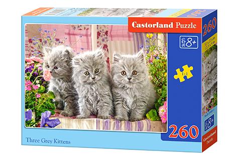 Three Grey Kittens (260 pieces)