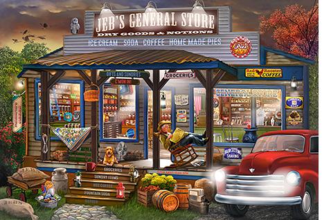 Jebs General Store (1000 pieces) – Holiday Puzzles