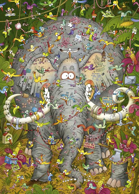 Elephant's Life (1000 pieces)