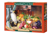 Load image into Gallery viewer, Still Life With Fruit and a Cockatoo, Josef Schuster (3000 pieces)

